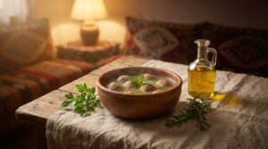 Image illustrating:Savor the Heartwarming Kibbeh Soup Experience