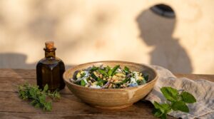 Image illustrating:Lebanese Zucchini Salad: A Fresh Israeli Delight