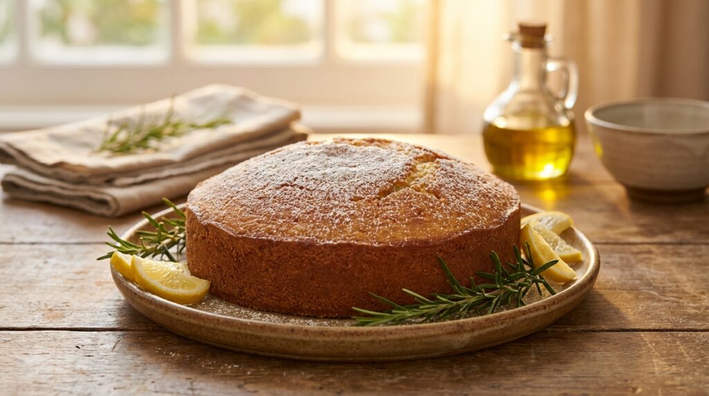 Image illustrating:Lemon Rosemary Cake: A Delightful Israeli Treat