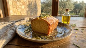 Image illustrating:Lemon Rosemary Pound Cake Delight