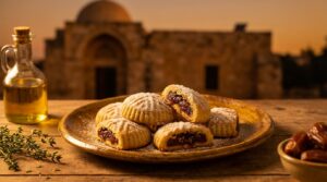 Image illustrating:Traditional Maamoul Date Delight