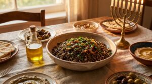 Image illustrating:Majadra: A Heartwarming Middle Eastern Rice Dish