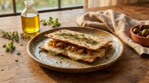 Image illustrating:Matzo Cheese Delight: A Taste of Tradition