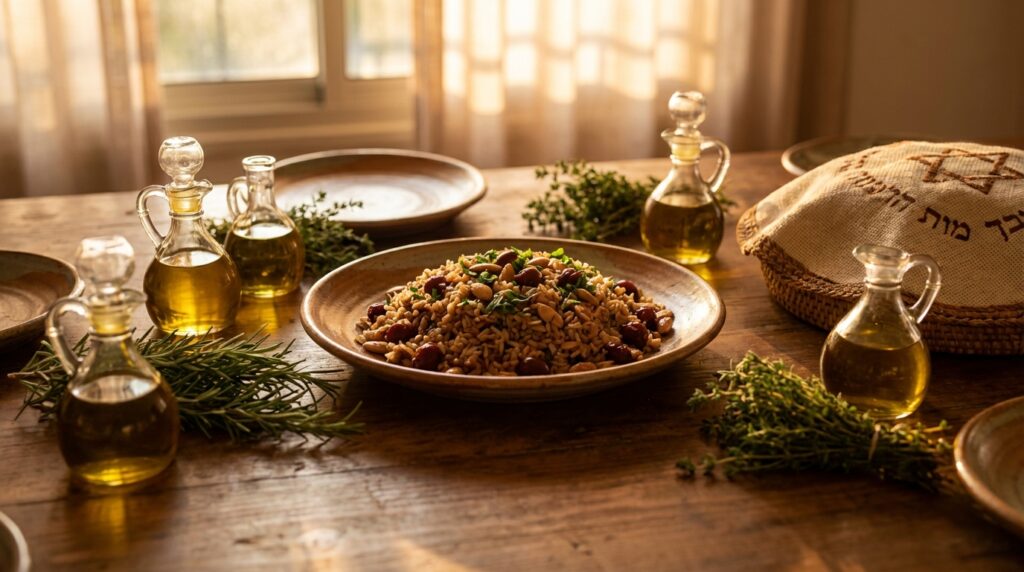 Image illustrating:Middle Eastern Cherry Rice Delight