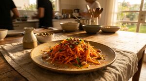 Image illustrating:Delicious Moroccan Carrot Salad Recipe