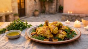 Image illustrating:Traditional Persian Passover Chicken Delight