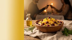 Image illustrating:Persian Sour Cherry Rice Delight