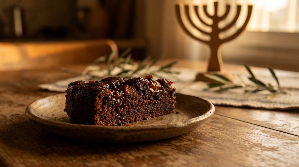 Image illustrating:Indulge in the Sweetness of Plum Jam Cake