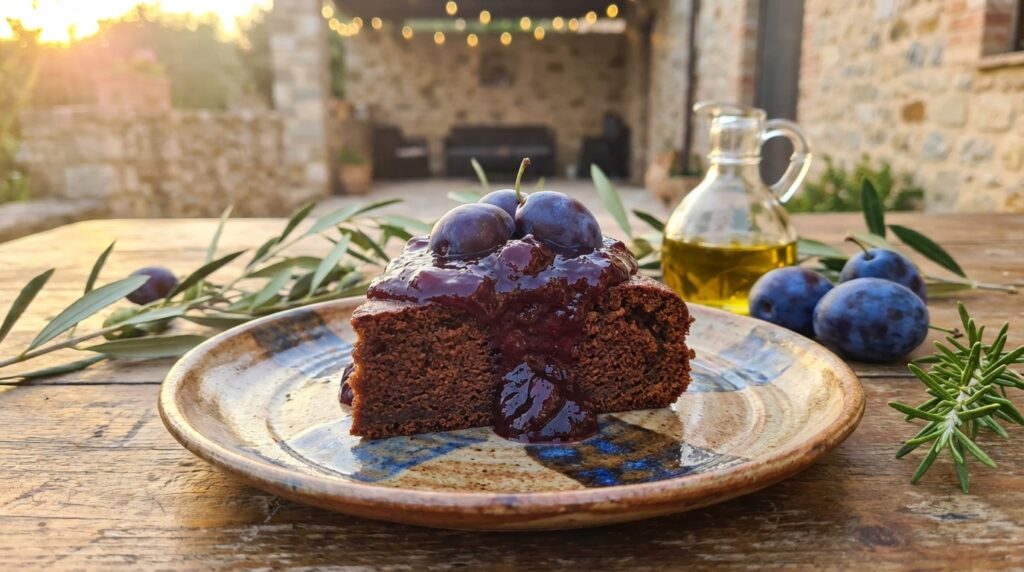 Image illustrating:Savor the Sweetness of Plum Jam Cake