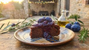 Image illustrating:Savor the Sweetness of Plum Jam Cake