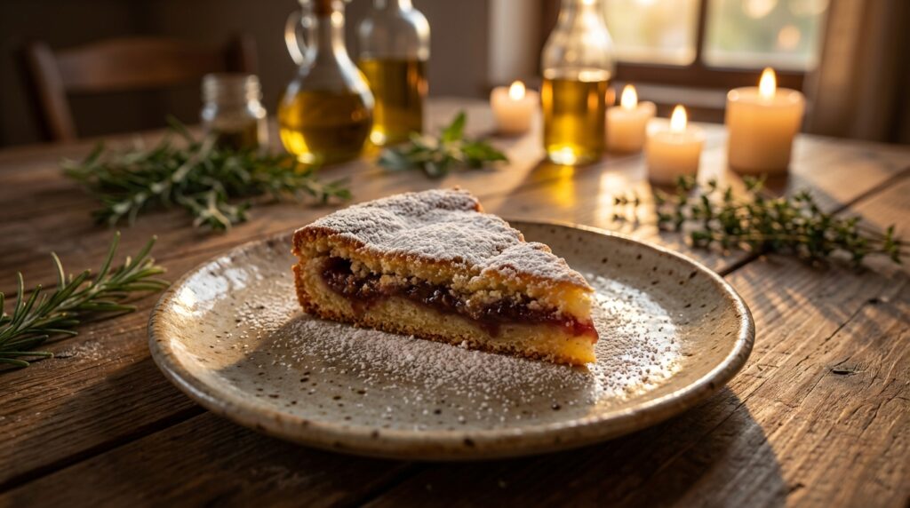Image illustrating:Delicious Plum Jam Cake from Israel
