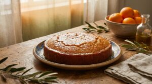 Image illustrating:Polenta Olive Oil Cake: A Sweet Israeli Delight
