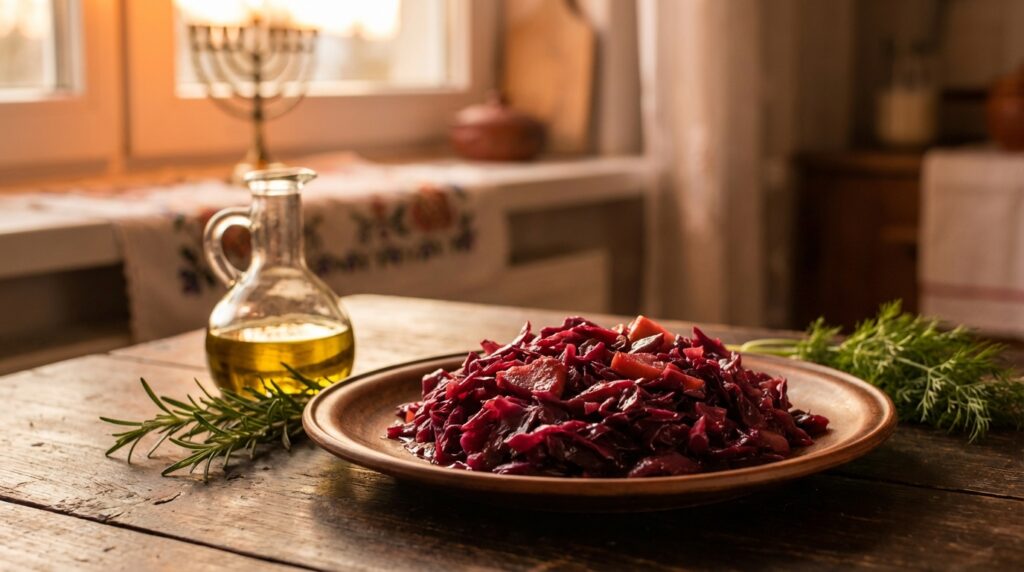 Image illustrating:Traditional Polish Red Cabbage Delight