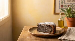 Image illustrating:Traditional Israeli Poppy Seed Cake