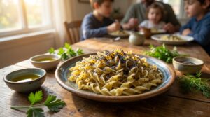 Image illustrating:Heartwarming Poppy Seed Noodles Recipe