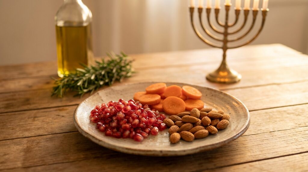 Image illustrating:Celebrate Rosh Hashanah with Symbolic Food Blessings