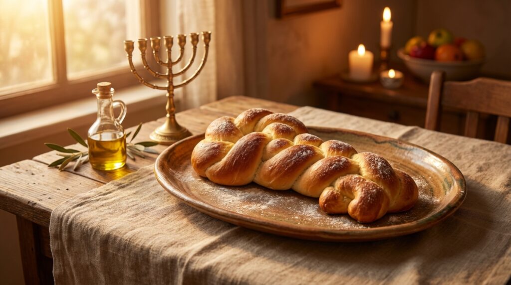 Image illustrating:Baking Shlissel Challah for Prosperity