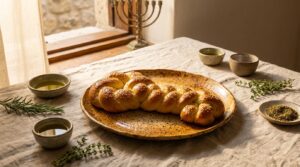 Image illustrating:Baking Shlissel Challah: A Symbolic Tradition