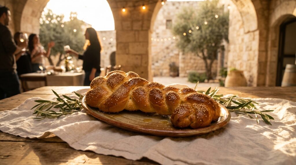 Image illustrating:Baking Shlissel Challah for Prosperity
