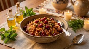Image illustrating:Savor the Sweet and Tangy Delight of Sour Cherry Rice