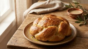 Image illustrating:Warm and Nutty Tahini Bread Delight