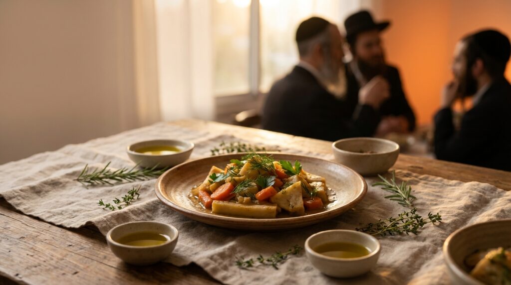 Image illustrating:Traditional Israeli Apio Recipe