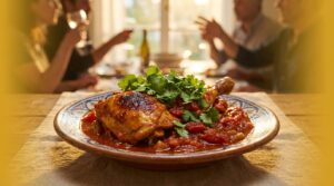 Image illustrating:Traditional Israeli Dish with Rich Flavors