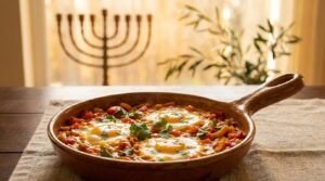 Image illustrating:Traditional Israeli Shakshuka Recipe