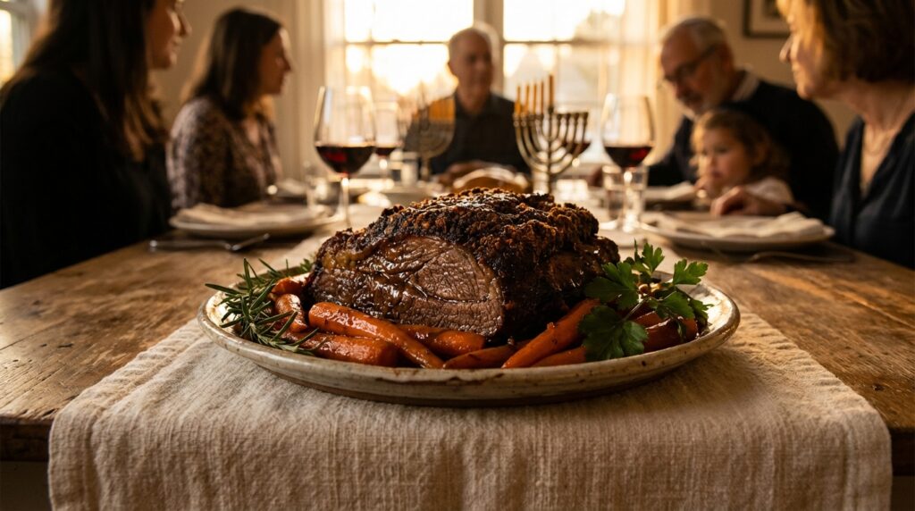 Image illustrating:Traditional Passover Meat Dish