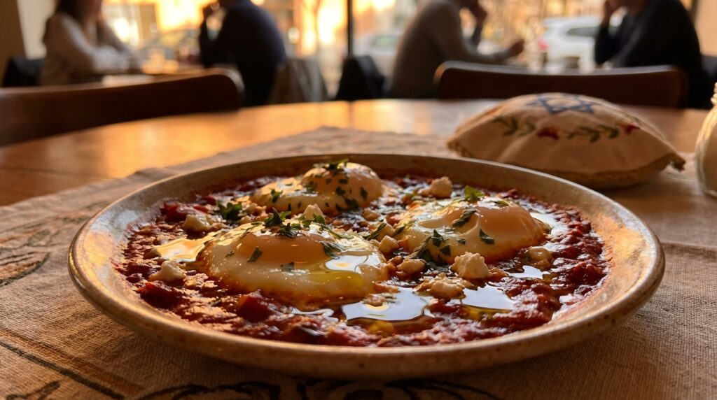 Image illustrating:Traditional Shakshuka from Israel