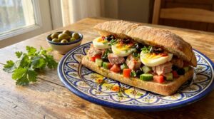 Image illustrating:Tunisian Tuna Sandwich Delight