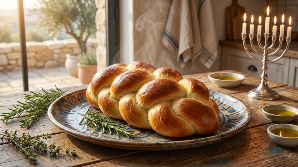Image illustrating:Traditional Water Challah for Your Table