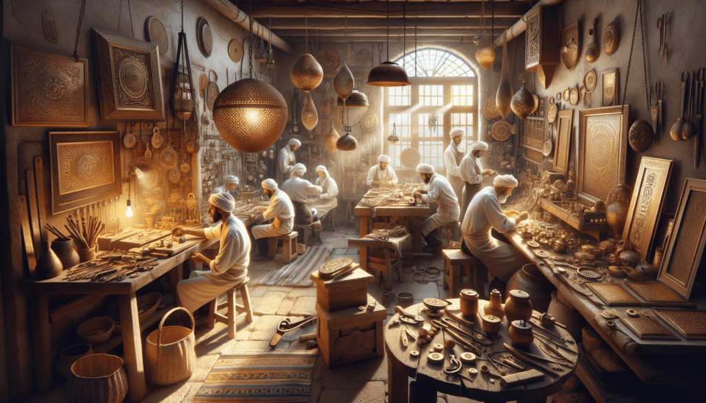 Handcrafted Israeli wedding and family gift items in a decorative box