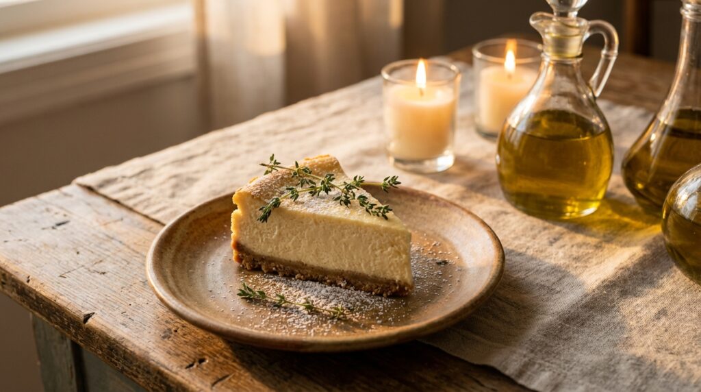 Image illustrating:Creamy Israeli Cheesecake with a Heartwarming Twist
