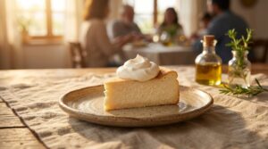 Image illustrating:Light and Fluffy Israeli Cheesecake to Share