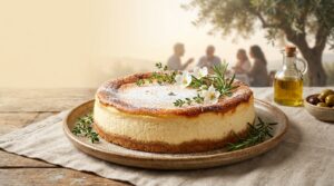 Image illustrating:Authentic Israeli Cheesecake Delight