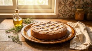 Image illustrating:A Cozy Plum Jam Cake from Israeli Home Kitchens
