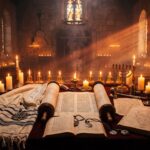 Ancient Jewish symbols and mystical texts