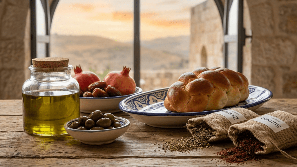 Beautifully arranged Israeli artisan surprise box