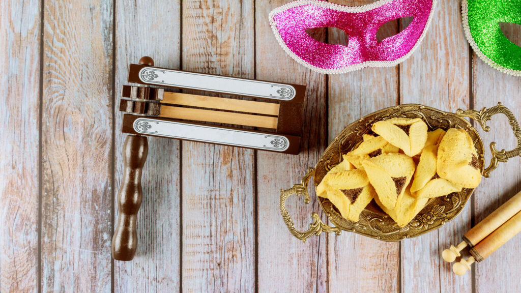 A variety of cookies on a rustic wooden table