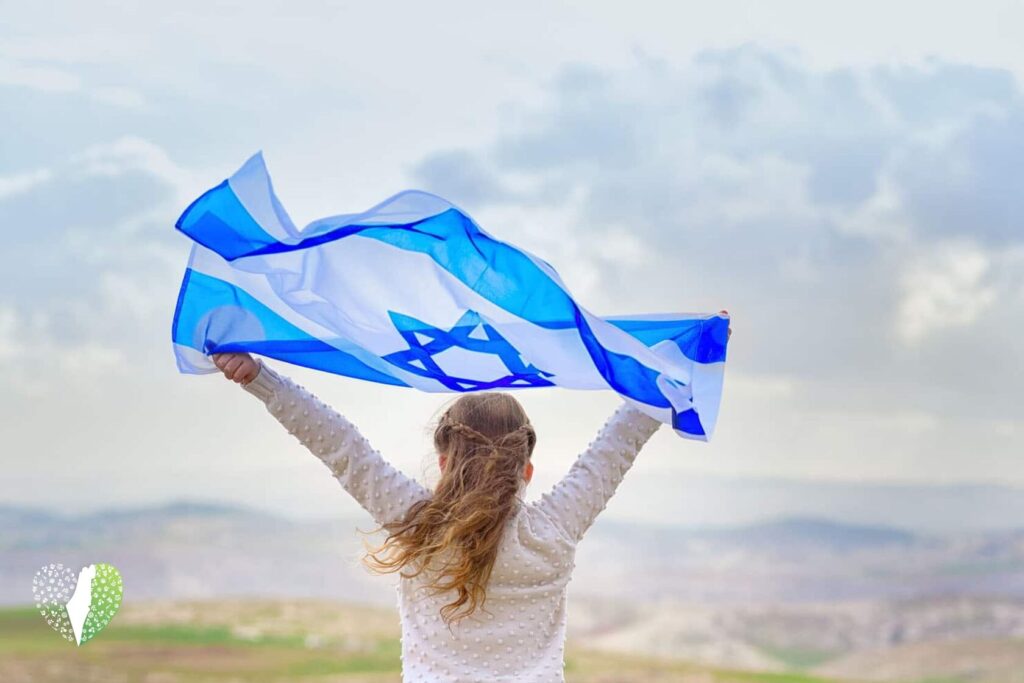 A vibrant Israeli market bustling with life