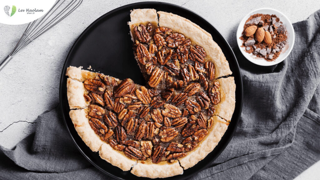 Honey pecan pie with an Israeli twist