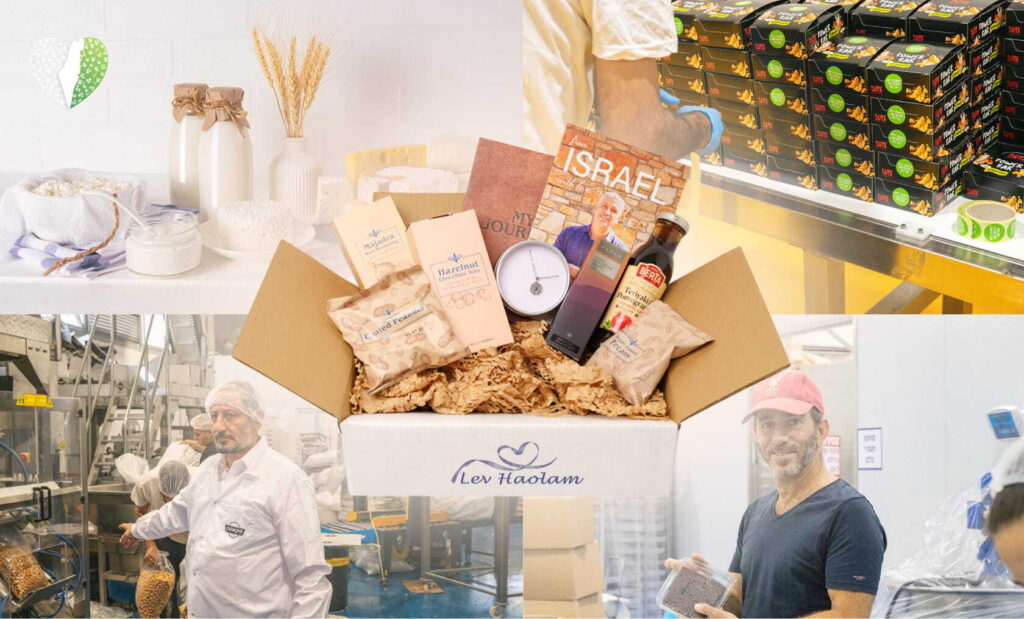A box filled with Israeli treats and stories