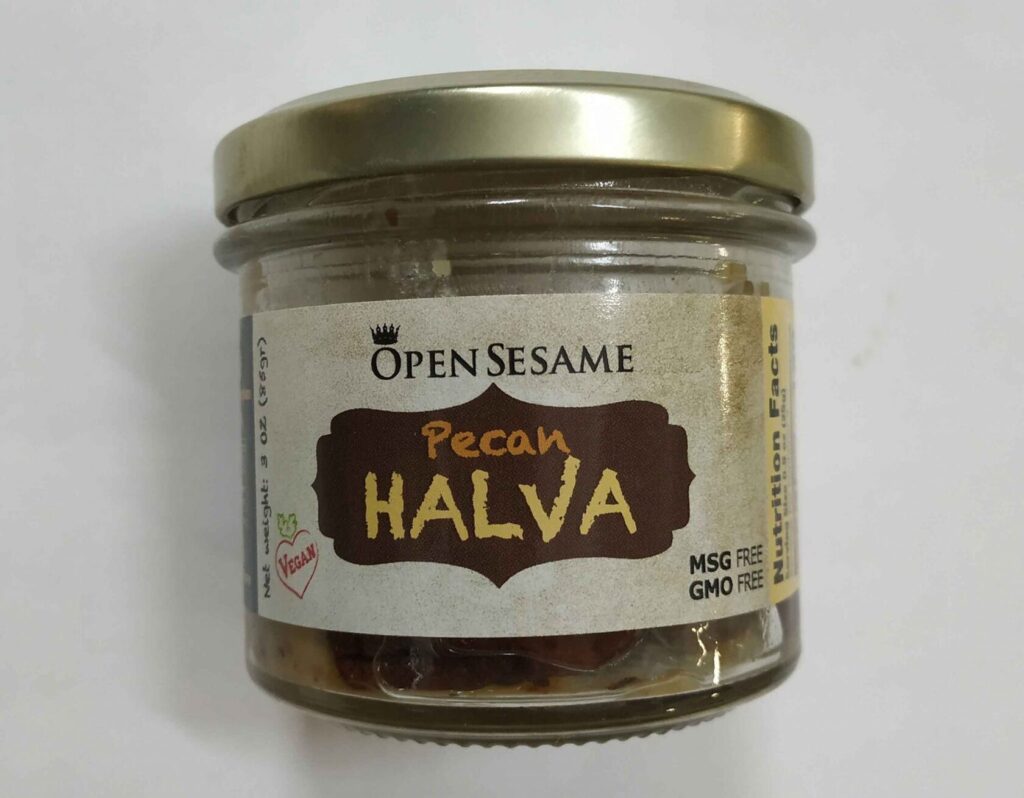 Locally sourced honey in a glass jar