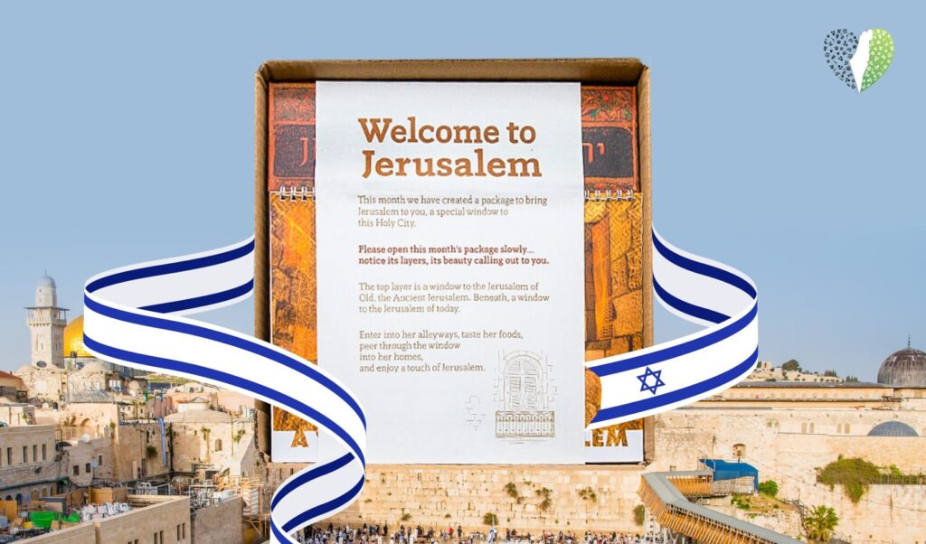 Aerial shot of the Temple Mount with its golden dome