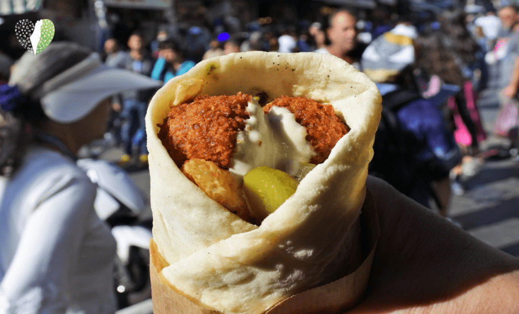 Freshly baked pita bread on a wooden table
