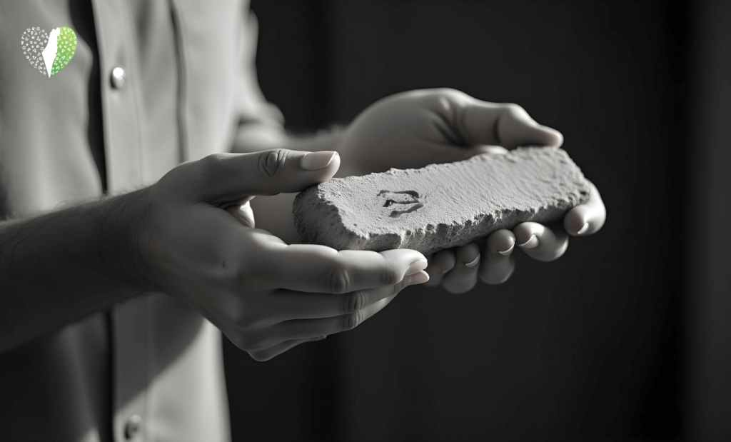 Handcrafted pottery with intricate Jerusalem designs