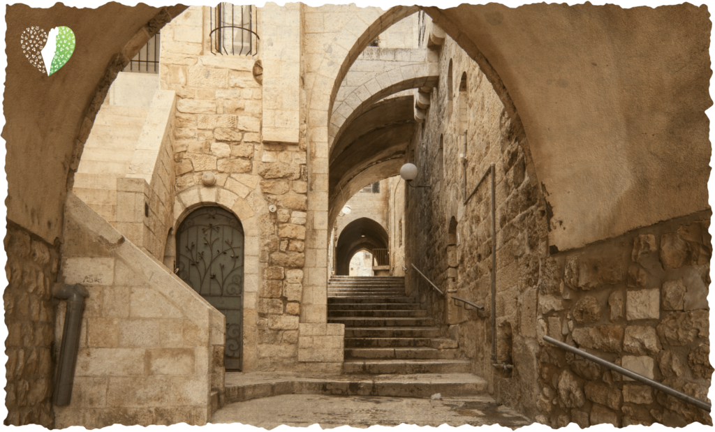 Pilgrims gathered at the Western Wall in prayer