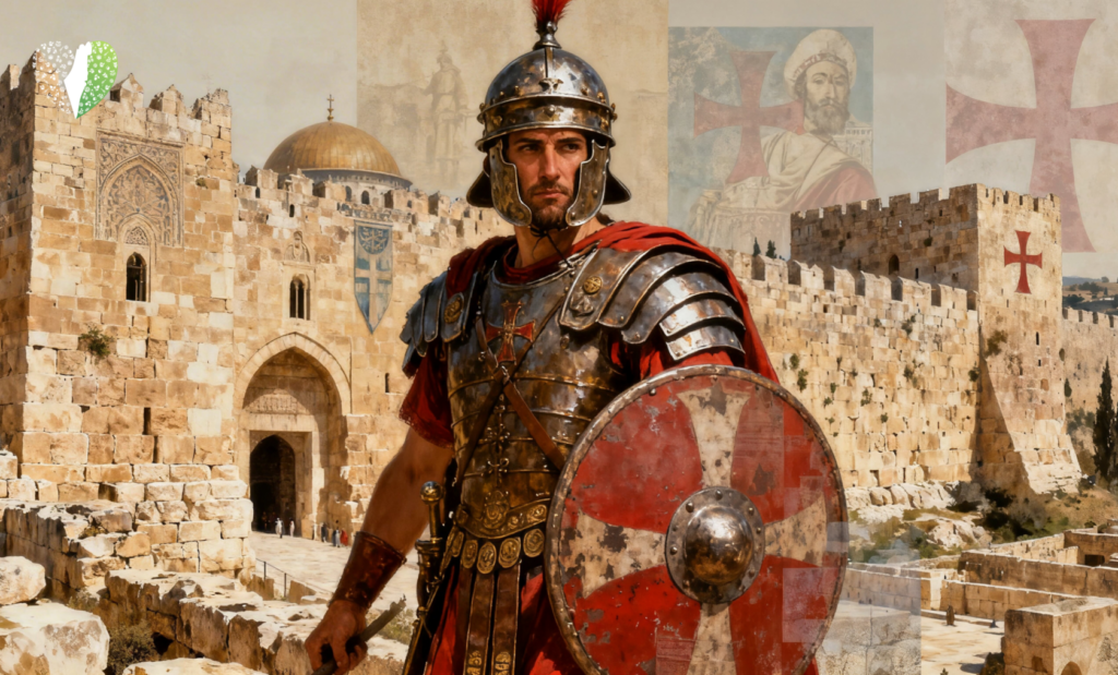 Old stone walls of Jerusalem's ancient city