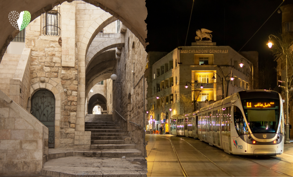 Centuries-old architecture in Jerusalem's streets
